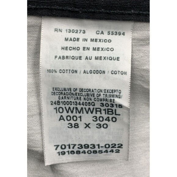 Wrangler RIGGS Workwear Mens Ripstop Ranger Cargo Pants Black Preloved Sz 38X30 - Picture 3 of 16